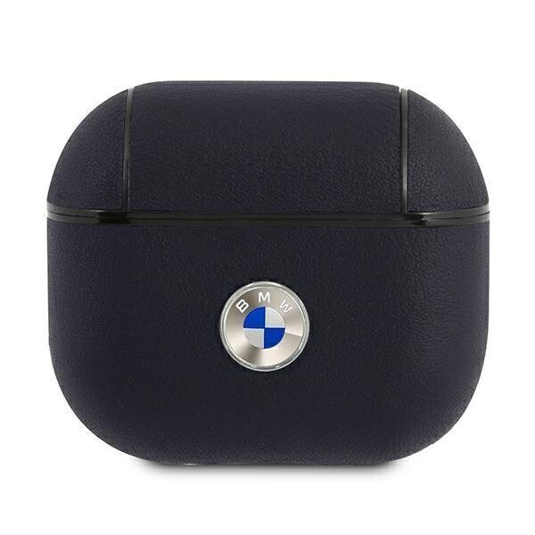 BMW BMA3SSLNA, AirPods 3, Geniune Leather, Navy cena un informācija | Austiņu piederumi | 220.lv