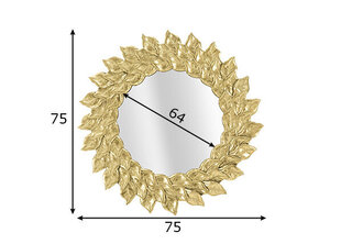 Spogulis Glam, zeltains cena un informācija | Spoguļi | 220.lv