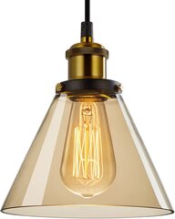 Подвесной светильник G.LUX GT-190-D19-1S-BL LOFT AMBER цена и информация | Настенный/подвесной светильник Eye Spot 11 BL, чёрный | 220.lv