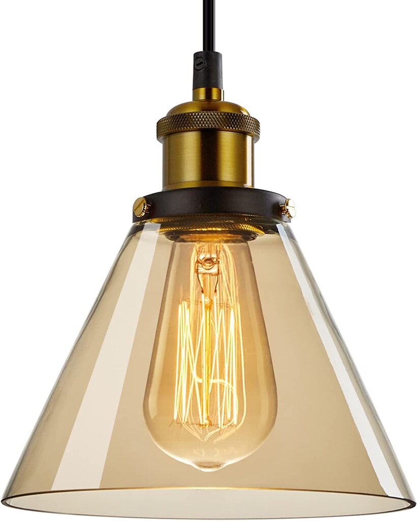 Piekaramā lampa G.LUX GT-190-D19-1S-BL LOFT AMBER cena un informācija | Lustras | 220.lv