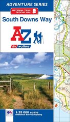 South Downs Way National Trail Official Map: With Ordnance Survey Mapping New Fourth edition цена и информация | Путеводители, путешествия | 220.lv