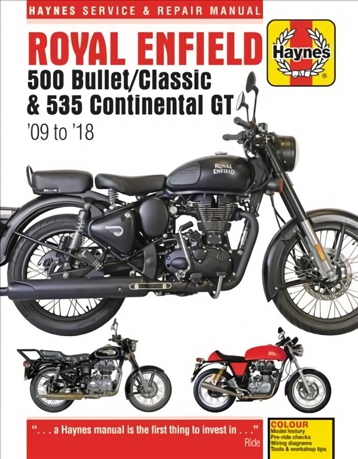 Royal Enfield Bullet and Continental GT Service & Repair Manual (2009 to 2018): (09-18) cena un informācija | Ceļojumu apraksti, ceļveži | 220.lv