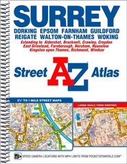 Surrey Street Atlas 8th edition цена и информация | Путеводители, путешествия | 220.lv