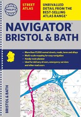 Philip's Street Atlas Navigator Bristol & Bath cena un informācija | Ceļojumu apraksti, ceļveži | 220.lv