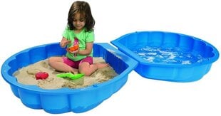 Пластиковая двухсекционная песочница-бассейн «Раковина», Simba Smoby, синяя цена и информация | Песочницы, песок | 220.lv