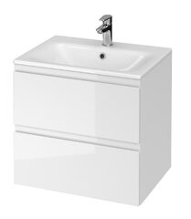 Шкаф для ванной комнаты с умывальником Cersanit 973 LARA COMO 50 белый цена и информация | Шкафчики для ванной | 220.lv