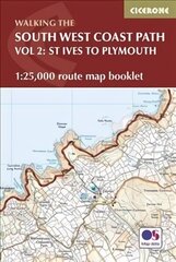 South West Coast Path Map Booklet - Vol 2: St Ives to Plymouth: 1:25,000 OS Route Mapping цена и информация | Путеводители, путешествия | 220.lv