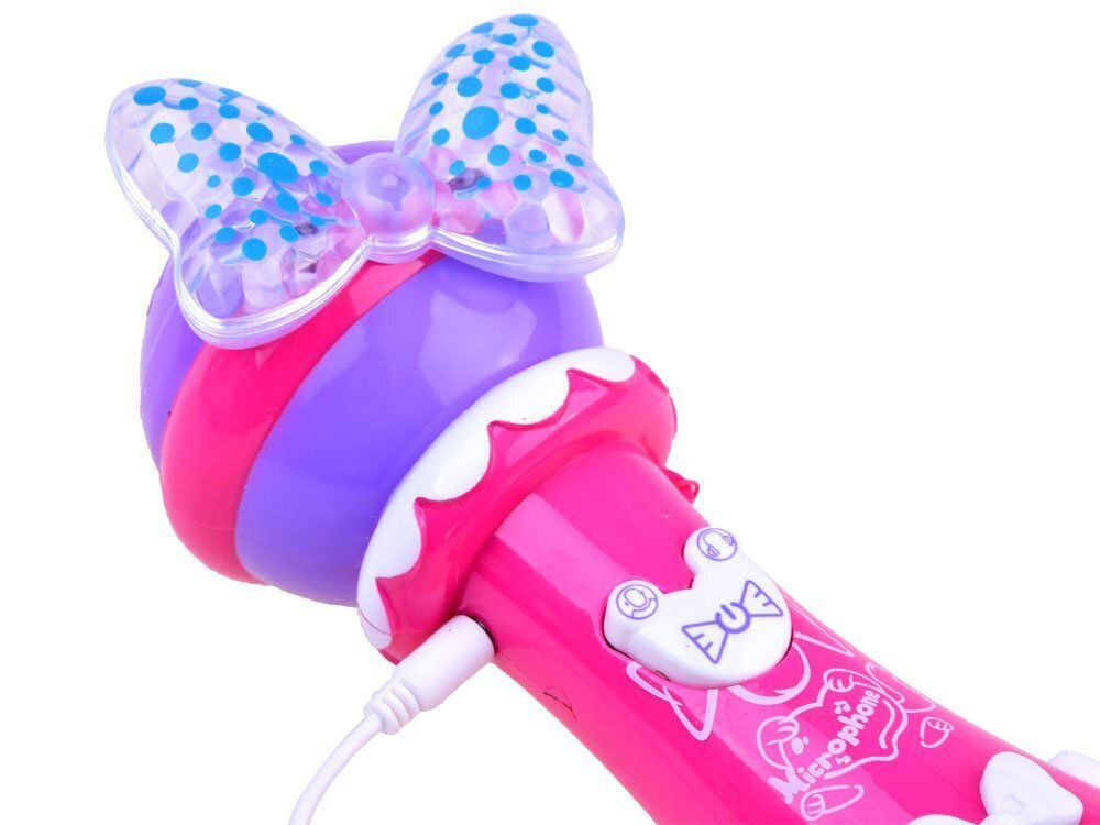 Karaoke mikrofons, rozā cena un informācija | Attīstošās rotaļlietas | 220.lv