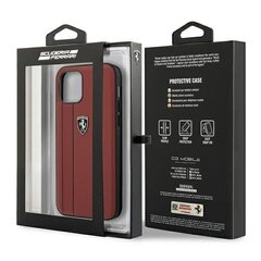 Ferrari FEODIHCP12MRE iPhone 12/12 Pro 6.1 ", красные полосы Off Track Stripes цена и информация | Чехлы для телефонов | 220.lv