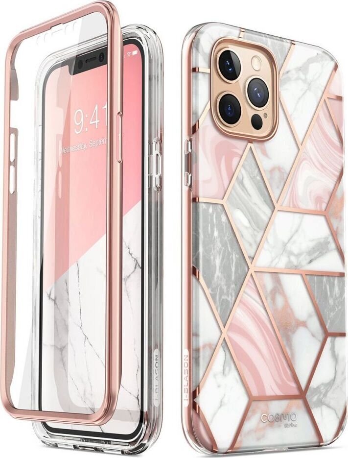 Supcase Cosmo Apple iPhone 12 Pro Max Marble Pink cena un informācija | Telefonu vāciņi, maciņi | 220.lv