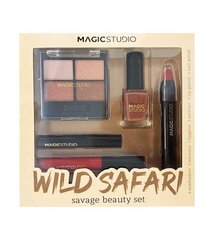 Набор для макияжа Magic Studio Wild Safari Savage цена и информация | Тушь, средства для роста ресниц, тени для век, карандаши для глаз | 220.lv