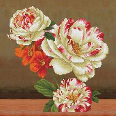 Dimantu mozaīka Camellia Lilly Bouquet, 45x45 cm cena un informācija | Dimantu mozaīkas | 220.lv