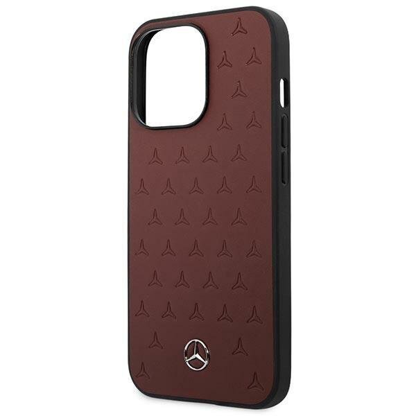 Mercedes MEHCP13LPSQRE iPhone 13 Pro / 13 6.1 "red Leather Stars cena un informācija | Telefonu vāciņi, maciņi | 220.lv