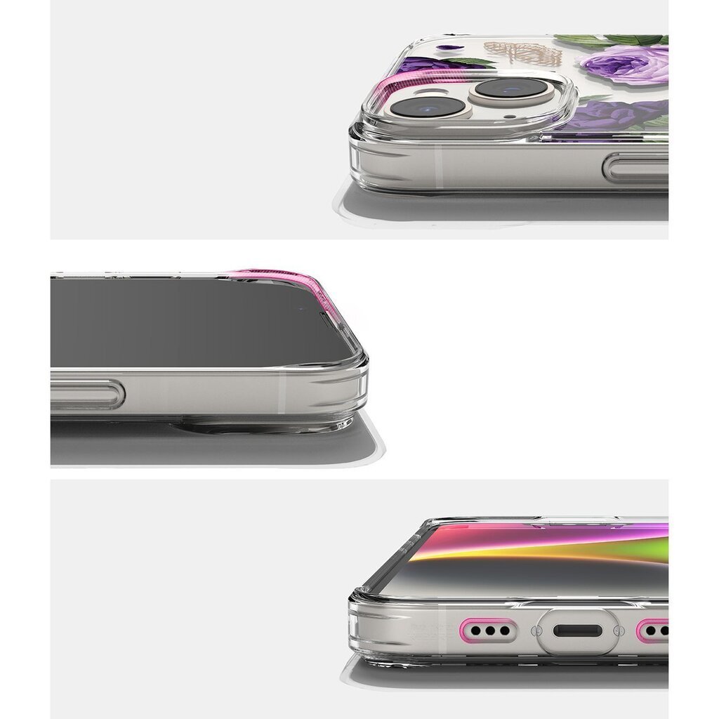 Ringke Fusion iPhone 14 Plus transparent (Purple rose) (FD637E29) cena un informācija | Telefonu vāciņi, maciņi | 220.lv