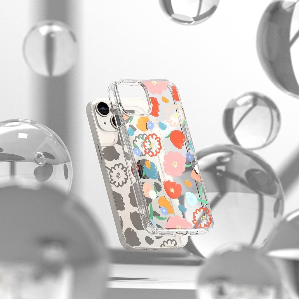 Ringke Fusion Sleeve iPhone 14 Plus transparent (Floral) (FD637E31) cena un informācija | Telefonu vāciņi, maciņi | 220.lv