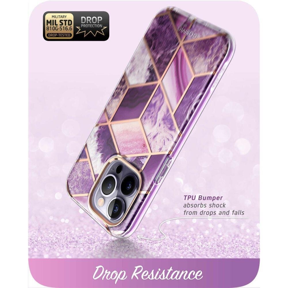 Supcase Cosmo iPhone 14 Pro Max Marble Purple цена и информация | Telefonu vāciņi, maciņi | 220.lv