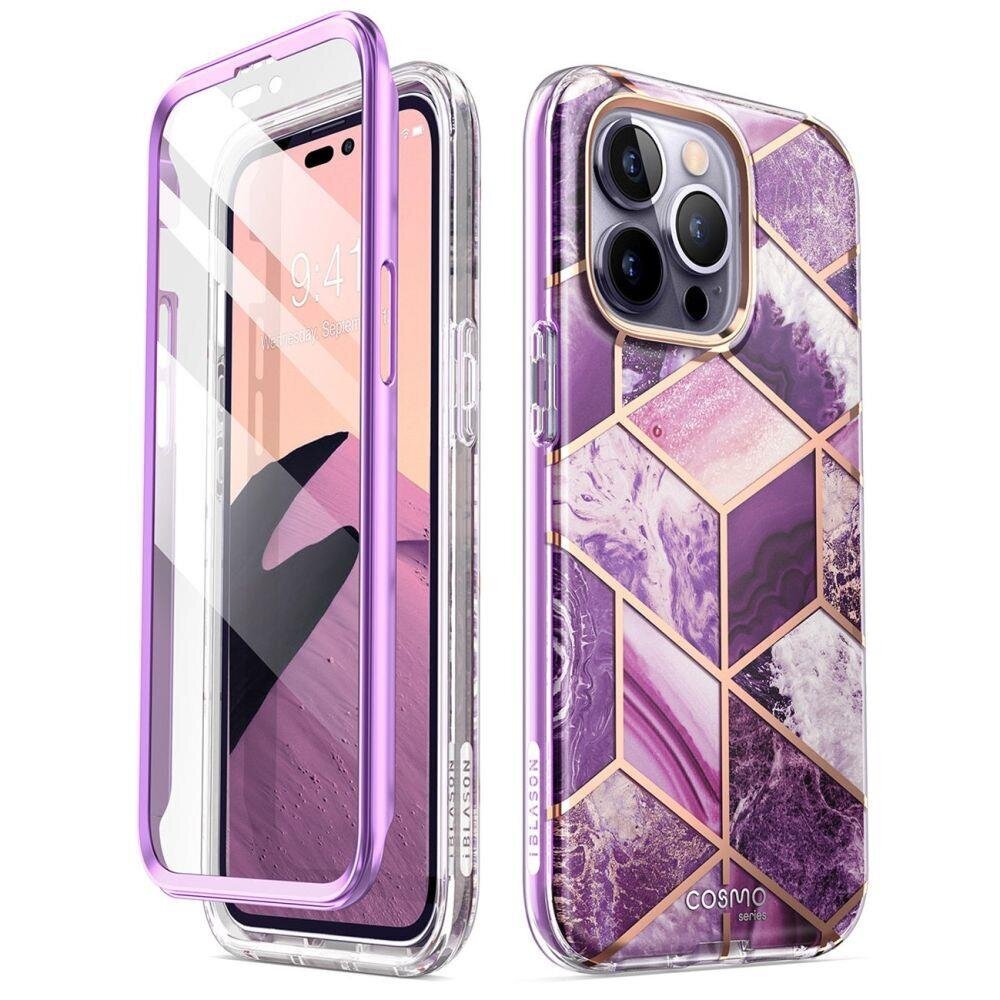 Supcase Cosmo iPhone 14 Pro Max Marble Purple cena un informācija | Telefonu vāciņi, maciņi | 220.lv