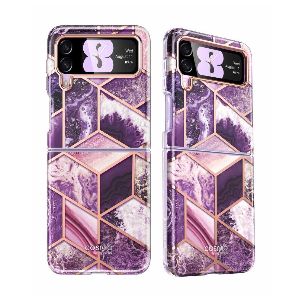 Supcase Cosmo Galaxy Z Flip 4 Marble Purple цена и информация | Telefonu vāciņi, maciņi | 220.lv