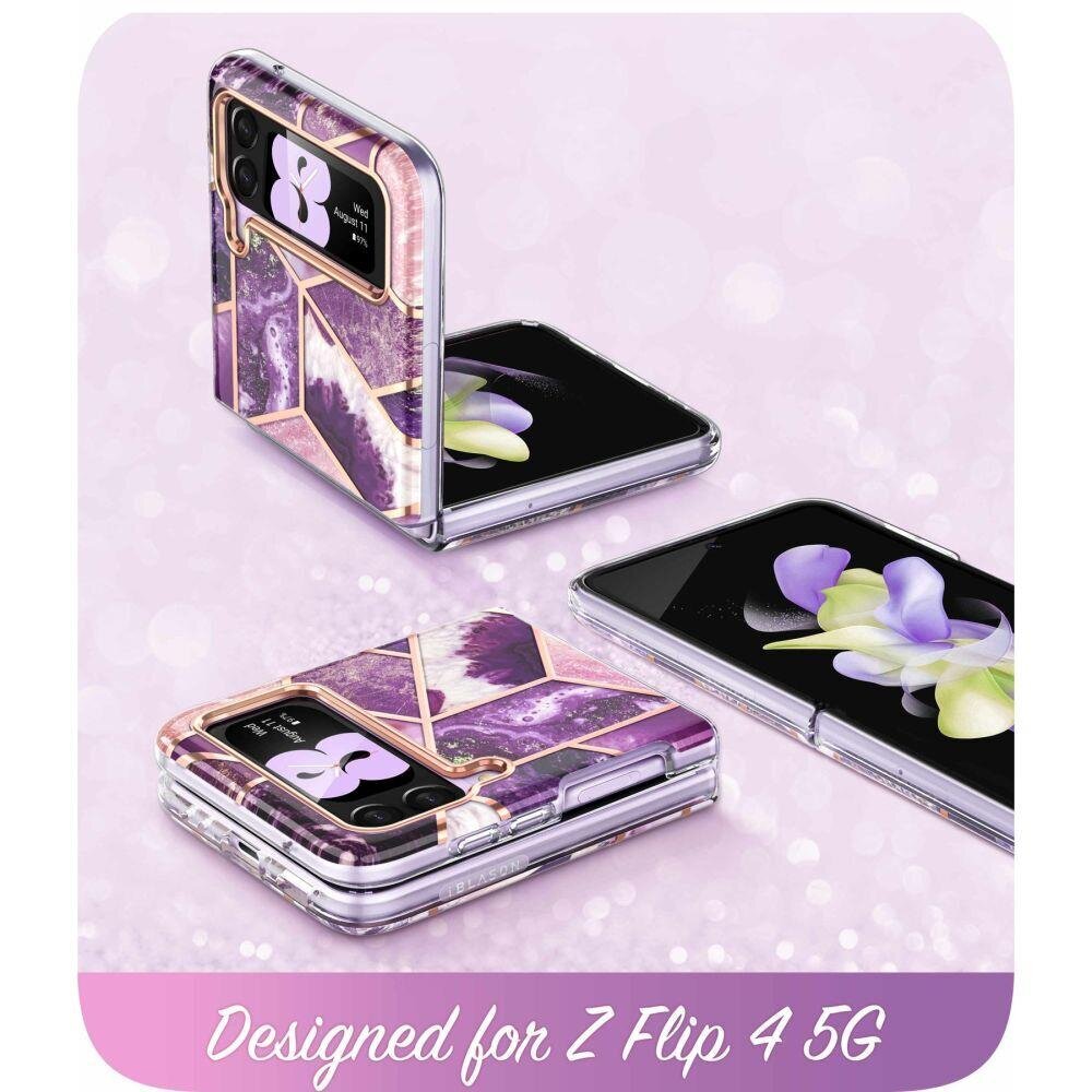 Supcase Cosmo Galaxy Z Flip 4 Marble Purple цена и информация | Telefonu vāciņi, maciņi | 220.lv