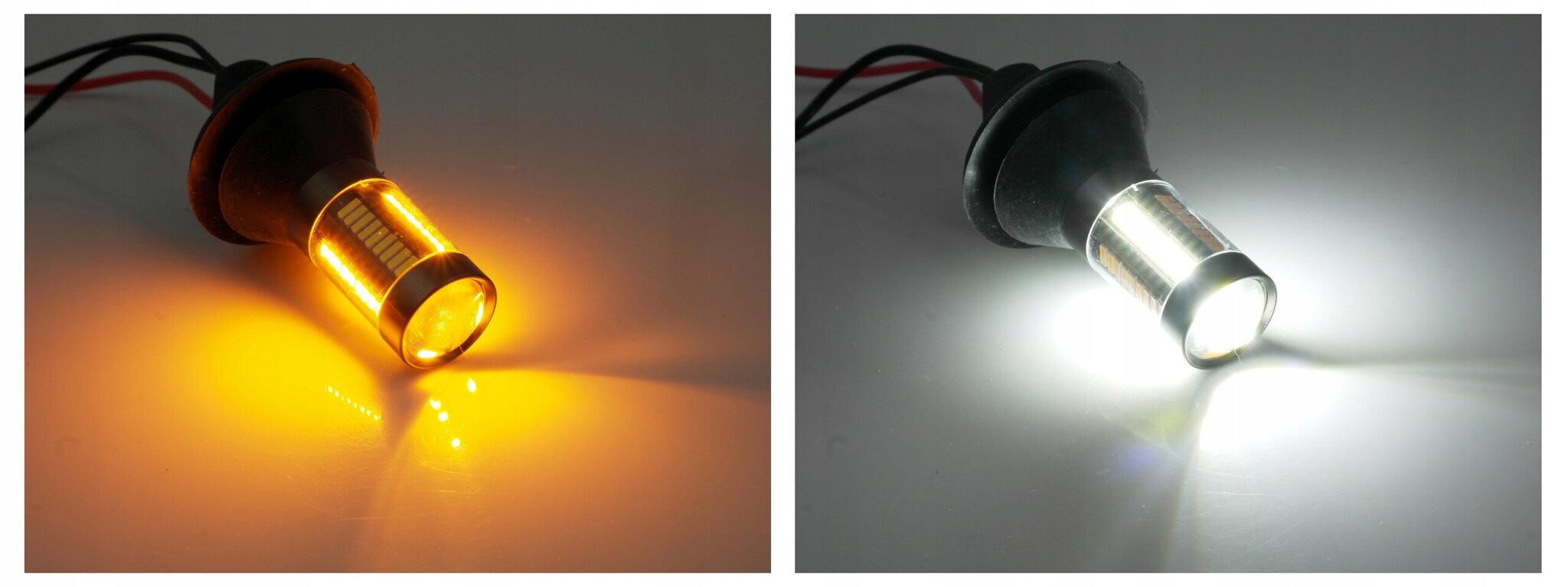 Dienas gaitas gaismas un LED indikatoru komplekts 2in1 LED DRL PY21W cena un informācija | Automašīnu spoguļi, restes, lukturi | 220.lv