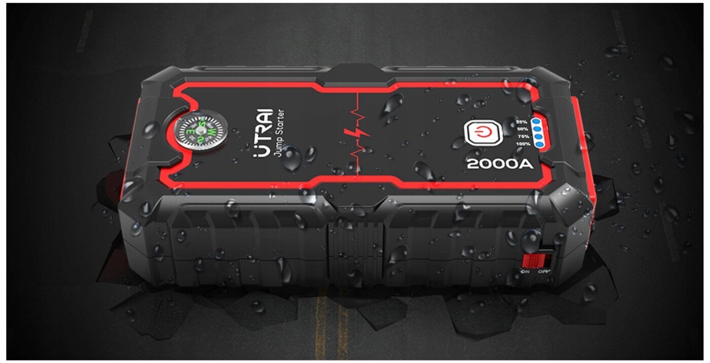 Booster Jump Starter saudzīgs ātrs lādētājs 22000mAH 2000A cena un informācija | Akumulatoru lādētāji | 220.lv