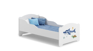Кровать ADRK Furniture Amadis Sea Animals, белая цена и информация | Детские кровати | 220.lv