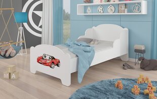 Кровать ADRK Furniture Amadis Red Car, белый цена и информация | Детские кровати | 220.lv