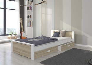 Кровать ADRK Furniture Aldex, коричневая цена и информация | Детские кровати | 220.lv