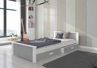 Gulta ADRK Furniture Aldex, pelēka цена и информация | Детские кровати | 220.lv