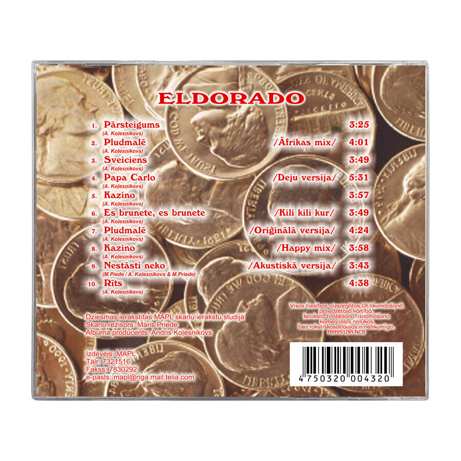 CD ELDORADO цена и информация | Vinila plates, CD, DVD | 220.lv