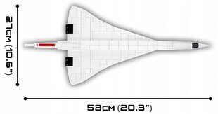 Konstruktors Cobi lidmašīna Concorde cena un informācija | Konstruktori | 220.lv