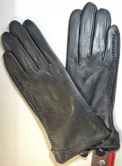 Женские кожаные перчатки, черные цена и информация | Женские перчатки | 220.lv