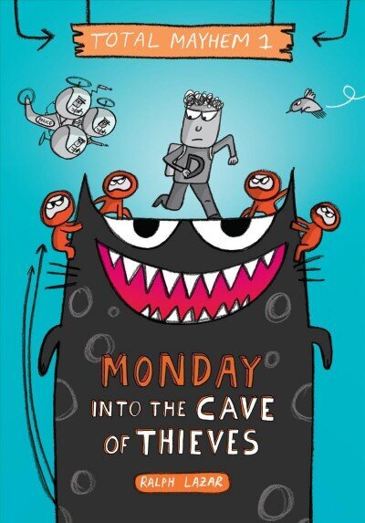 Monday - Into the Cave of Thieves (Total Mayhem #1) (Library Edition): Volume 1 cena un informācija | Grāmatas pusaudžiem un jauniešiem | 220.lv