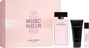 Narciso Rodriguez Musc Noir Eau Parfum Spray komplekts (3 gab.) cena un informācija | Sieviešu smaržas | 220.lv