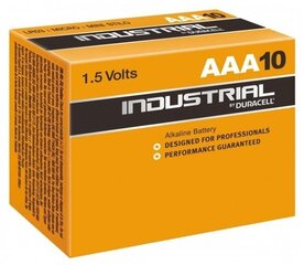 Duracell DRBLRI3 Industrial Alkaline LR03/AAA MN2400/10gb. цена и информация | Батарейки | 220.lv