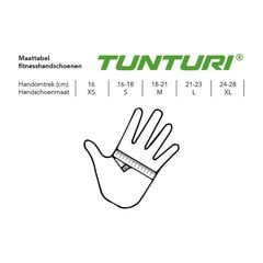 Спортивные перчатки Tunturi Pro Gel, M цена и информация | Перчатки для йоги, гимнастики, серый цвет | 220.lv