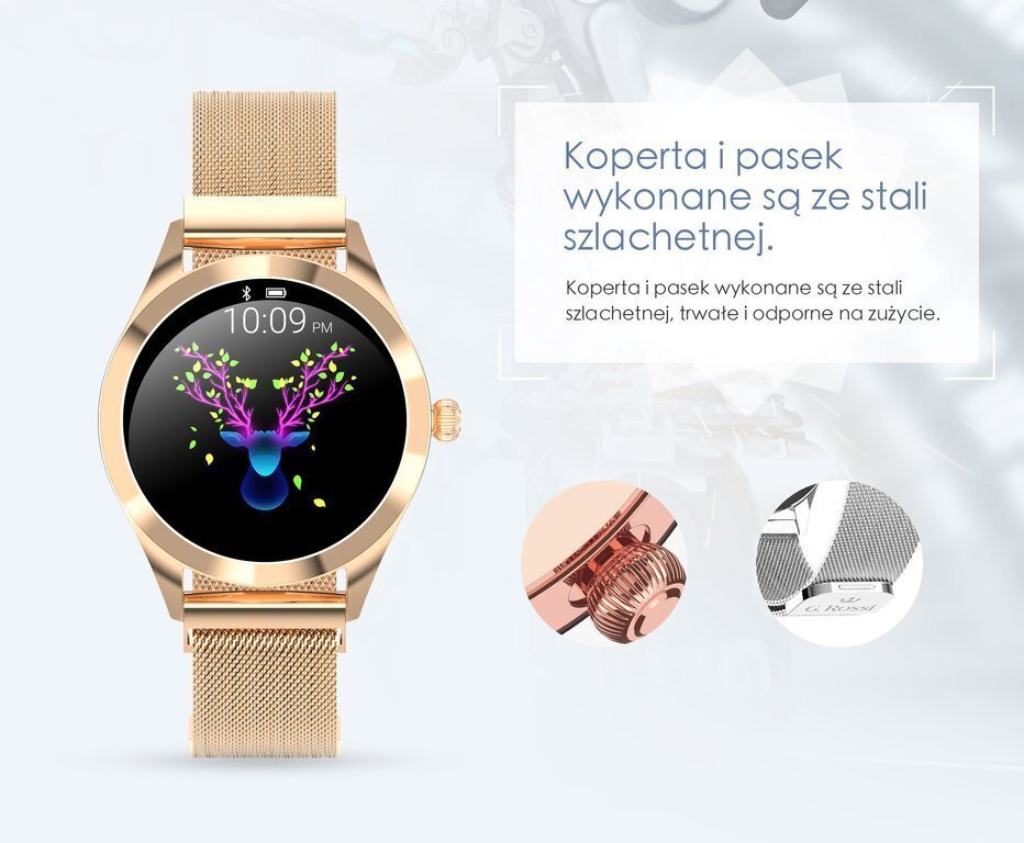 G. Rossi SW017 Rose Gold цена и информация | Viedpulksteņi (smartwatch) | 220.lv