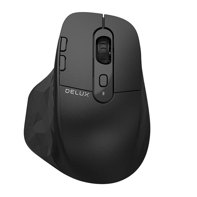 Bezvadu pelīte Delux M912DB 2.4G (melna) cena un informācija | Peles | 220.lv