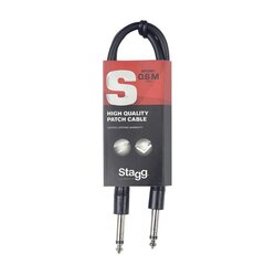 Audio kabelis Stagg SPC030, 30 cm цена и информация | Принадлежности для музыкальных инструментов | 220.lv