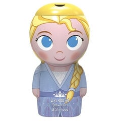 Šampūns-dušas želeja bērniem Frozen Elsa 2in1, 400 ml cena un informācija | Disney Smaržas, kosmētika | 220.lv