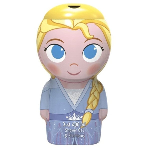 Šampūns-dušas želeja bērniem Frozen Elsa 2in1, 400 ml цена и информация | Bērnu kosmētika, līdzekļi jaunajām māmiņām | 220.lv