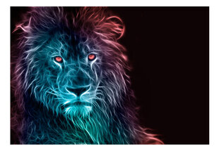 Fototapetes - Abstract lion - rainbow 350x245 cm cena un informācija | Fototapetes | 220.lv