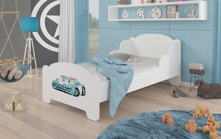 Gulta ADRK Furniture Amadis Police Car, balta cena un informācija | Bērnu gultas | 220.lv