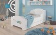 Gulta ADRK Furniture Amadis Plane with a Banner, balta cena un informācija | Bērnu gultas | 220.lv