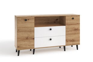 Kumode ADRK Furniture CLE03, brūna/balta цена и информация | Комоды | 220.lv