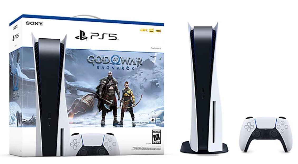 Sony Playstation 5 Blu-ray Edition + God of War: Ragnarök цена и информация | Spēļu konsoles | 220.lv