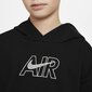 Džemperis Meitenēm ar Kapuci AIR FT CROP HOODIE Nike DM8372 010 Melns cena un informācija | Sporta apģērbs sievietēm | 220.lv