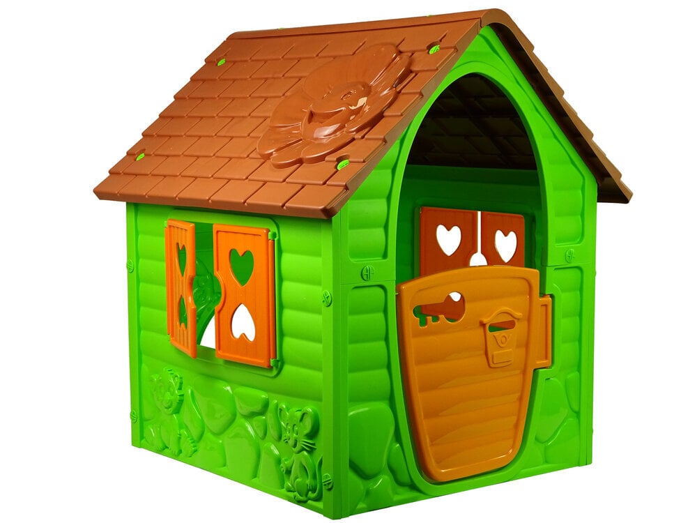 Rotaļu namiņš bērniem, zaļš цена и информация | Bērnu rotaļu laukumi, mājiņas | 220.lv