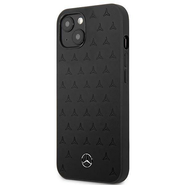 Mercedes MEHCP13SPSQBK iPhone 13 mini 5,4 "black Leather Stars cena un informācija | Telefonu vāciņi, maciņi | 220.lv