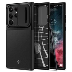 Spigen Optik Armor Galaxy S22 ULTRA Black cena un informācija | Telefonu vāciņi, maciņi | 220.lv